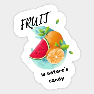 Fruit design t-shirt Sticker